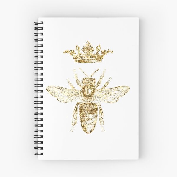 Item preview, Royal King or Queen Bee Design Hand Drawn Vintage Look Artwork Gold  designed and sold by atlastroy.