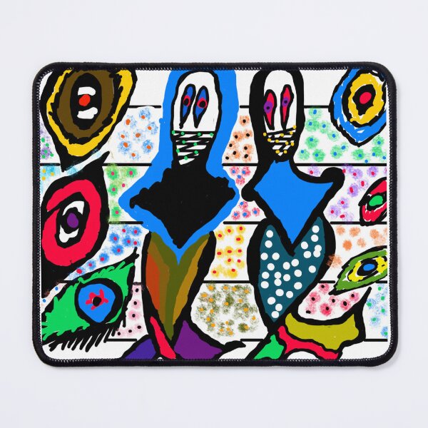 Item preview, Abstract surreal mystical figures and colorful patterns art designed and sold by Zahiramouhib.