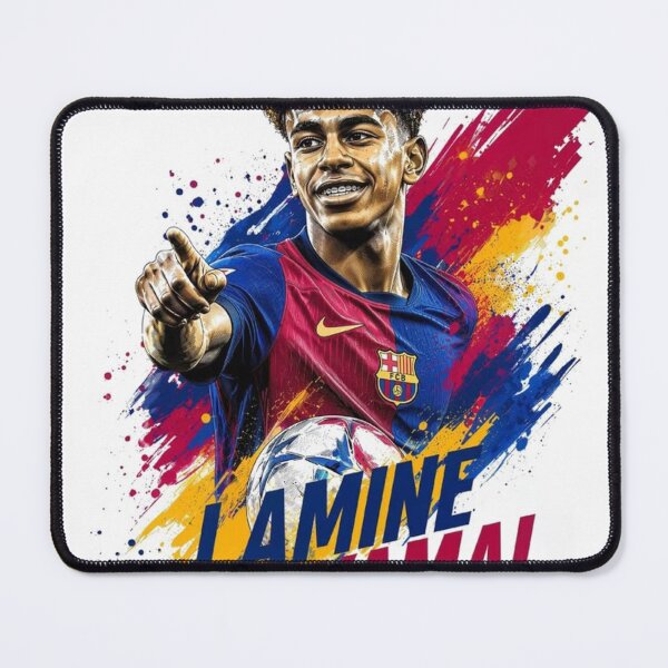 Item preview, Lamine Yamal FC Barcelona Football Star Soccer Prodigy designed and sold by DkSpirit.