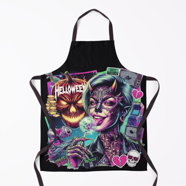 Item preview, Halloween Cyber Horns Skull Lollipop Television designed and sold by Voodoo Store Paranormal Collections.