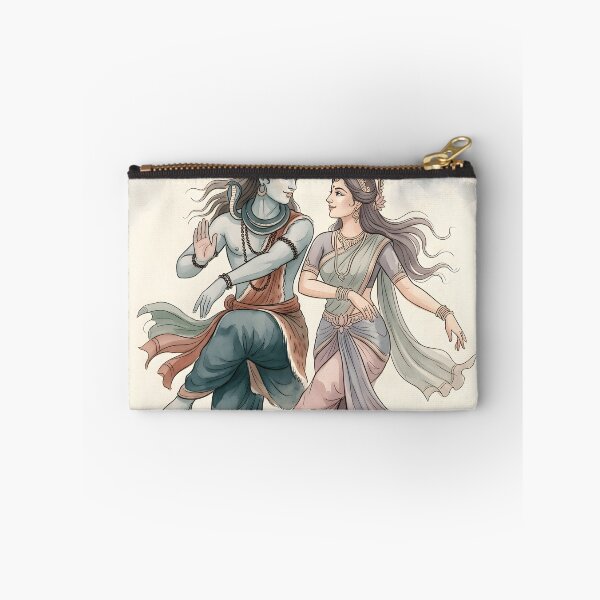 Item preview, Shiva Parvati Sacred Dance Watercolor designed and sold by hutofdesigns.