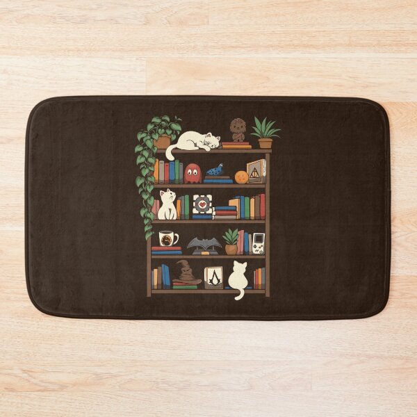 Artikelvorschau, Die Geeky Cat Bibliothek entworfen und verkauft von loobsart.