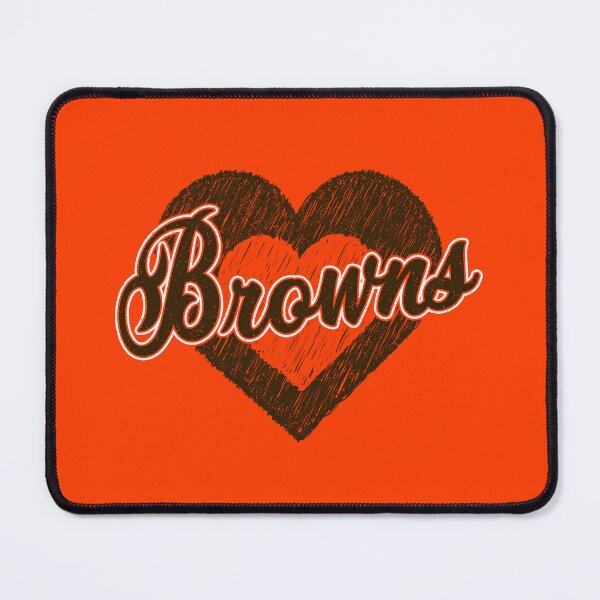Item preview, Vintage Browns Hearts Football Sports Team Spirit designed and sold by RockTheFeal.