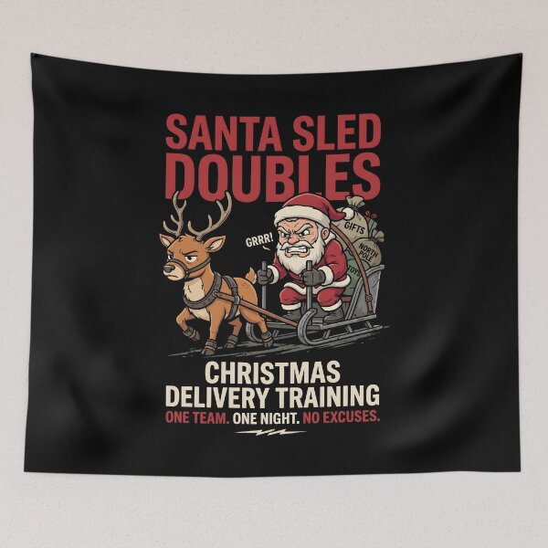 Item preview, Santa Sled Doubles Christmas Delivery Training designed and sold by SplashTastic.