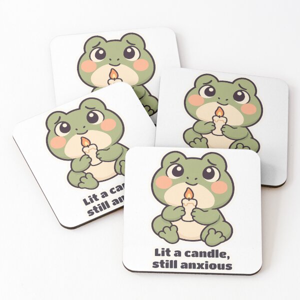 Item preview, Anxiety Frog Lit a Candle Still Anxious designed and sold by OuqCreations.