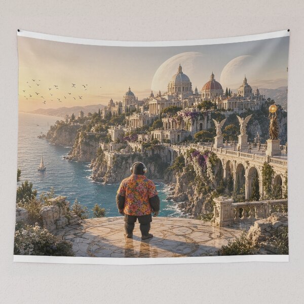 Item preview, Mediterranean Dream | DJ Seldon Marble City at Sunset designed and sold by KGOart.
