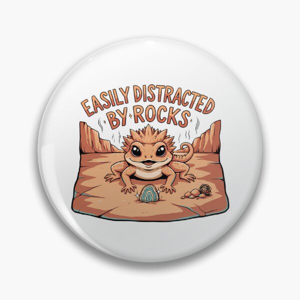 Item preview, Easily Distracted By Rocks Cute Horned Lizard Agate Slice Red Rock Canyon Desert Mesa Kawaii Southwest Design designed and sold by DarylWelsh2024.