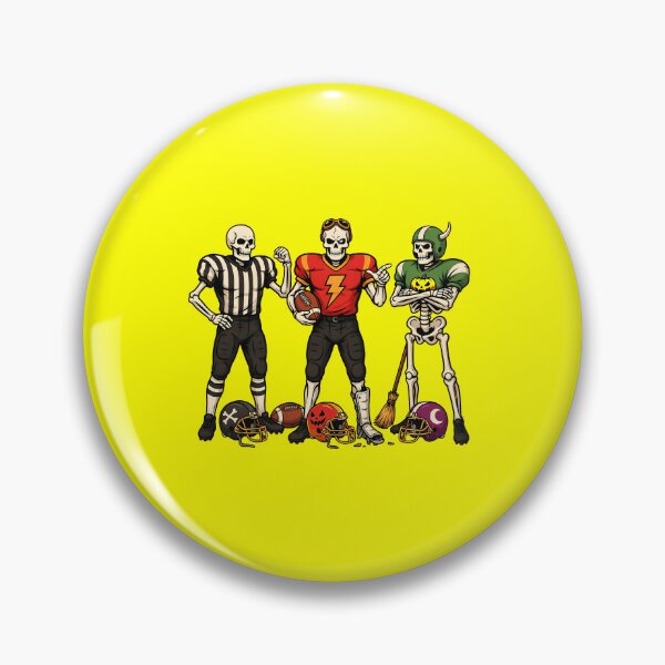 Item preview, Funny Skeleton Playing Football Halloween Coach Humor designed and sold by Redgiant87x.