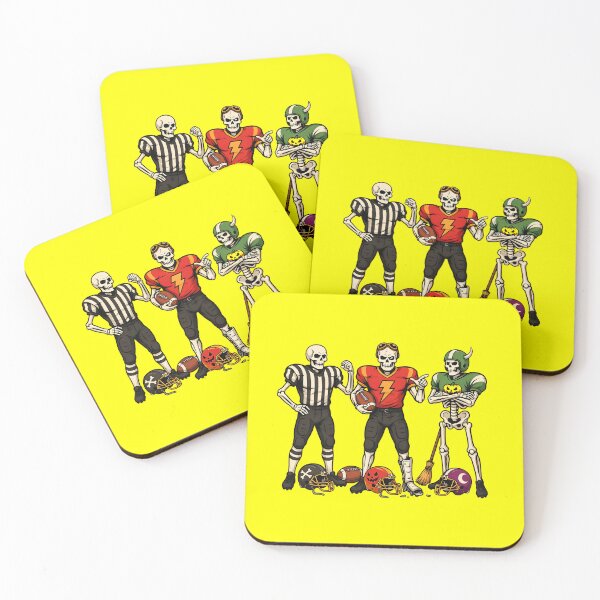 Item preview, Funny Skeleton Playing Football Halloween Coach Humor designed and sold by Redgiant87x.