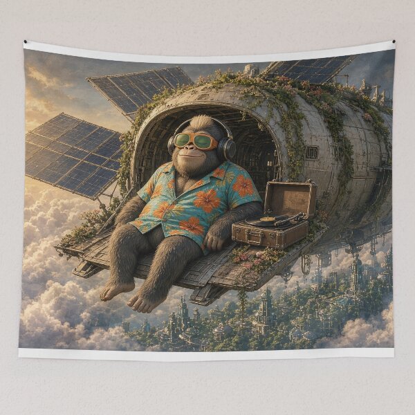 Item preview, Above the Clouds | DJ Seldon Solar Airship designed and sold by KGOart.