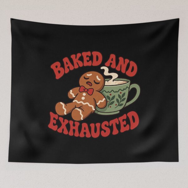 Item preview, Cozy Sleepy Gingerbread - Baked and Exhausted designed and sold by AMICO77.