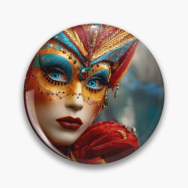 Aperçu de l'œuvre Bal masqué vibrant dans un cadre vénitien créée et vendue par Artessie.