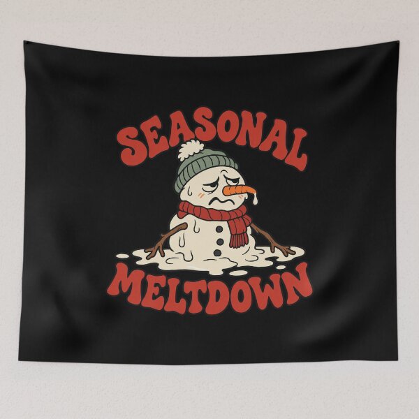 Item preview, Cozy Melting Snowman - Seasonal Meltdown designed and sold by AMICO77.