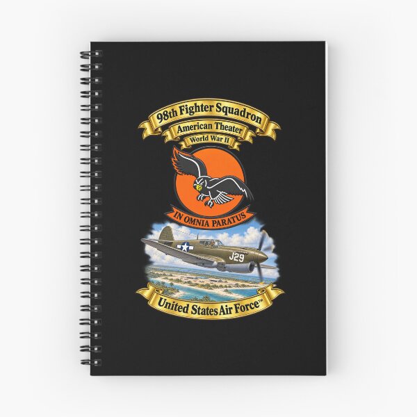 Item preview, 98.º Escuadrón de Caza - Interceptor - SSI - Teatro de Operaciones Americano - USAAF - Escena con P-40 Warhawk - 3D - Transparente designed and sold by Military Insignia Products.