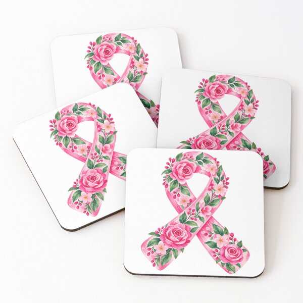 Item preview, Pink Ribbon Floral Breast Cancer Awareness T-Shirt designed and sold by DesignArtist.ia.