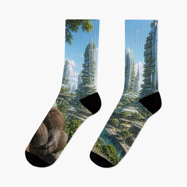 Item preview, Vertical Forest Utopia Cityscape designed and sold by KGOart.