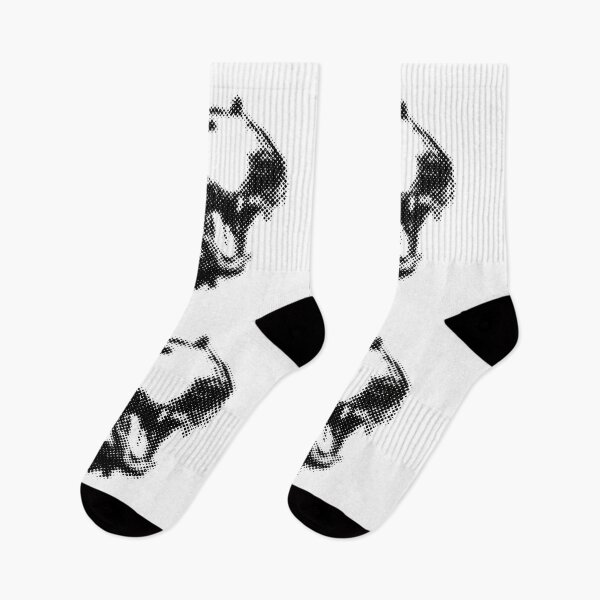 Item preview, Bull Terier Dog Bark Halftone Gothic Illustration designed and sold by HexRelic.