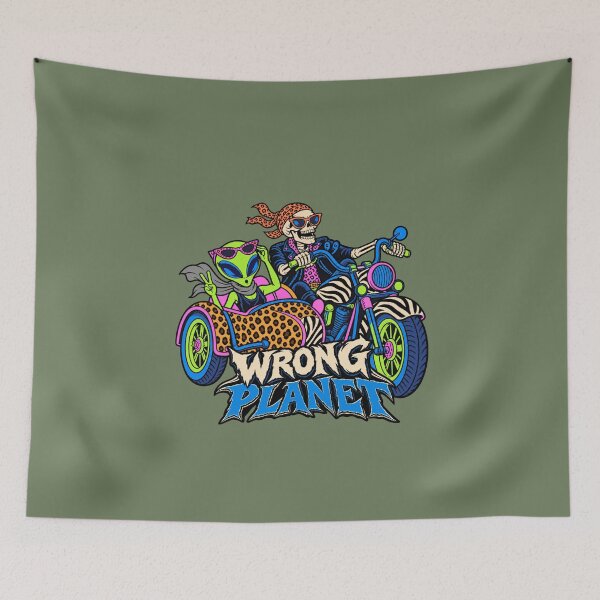 Item preview, Wrong Planet – Skeleton & Alien Sidecar Ride designed and sold by Aimetoi.