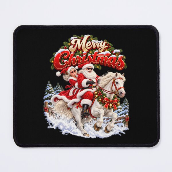 Item preview, MERRY CHRISTMAS — SANTA & MRS. CLAUS HORSEBACK ADVENTURE designed and sold by signshirtz.