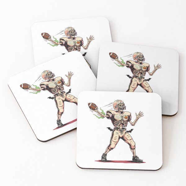 Item preview, Funny Skeleton Playing Football Halloween Season Humor designed and sold by Redgiant87x.