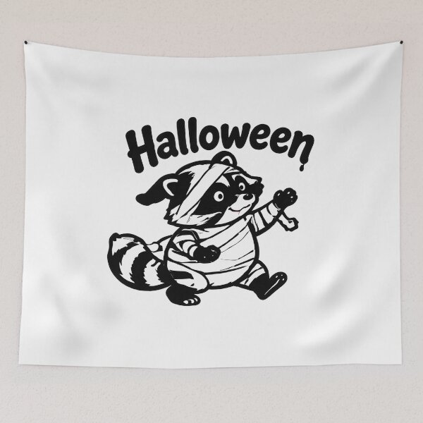 Item preview, Unbothered Raccoon Halloween meme designed and sold by ViolettaGlass.
