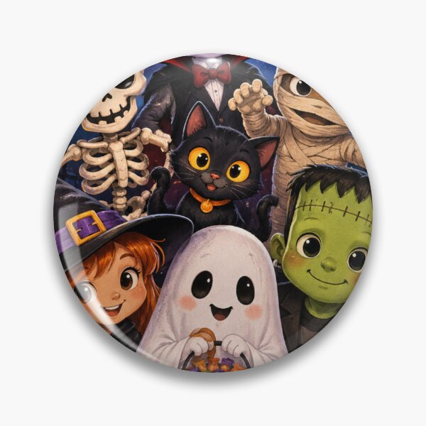 Item preview, Cute Halloween characters trick or Treat! designed and sold by Vintage Designs +.