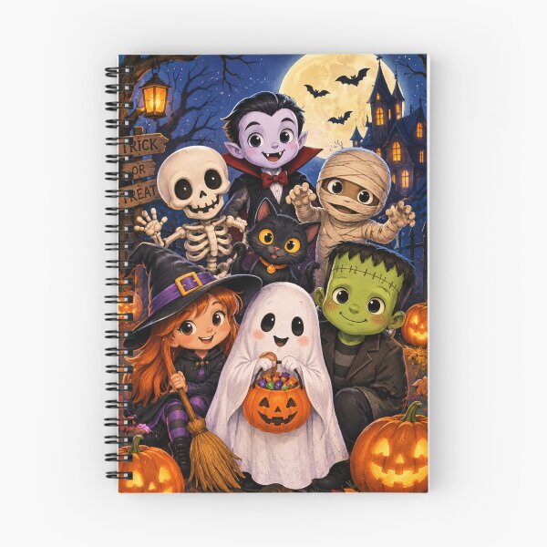 Item preview, Cute Halloween characters trick or Treat! designed and sold by Vintage Designs +.
