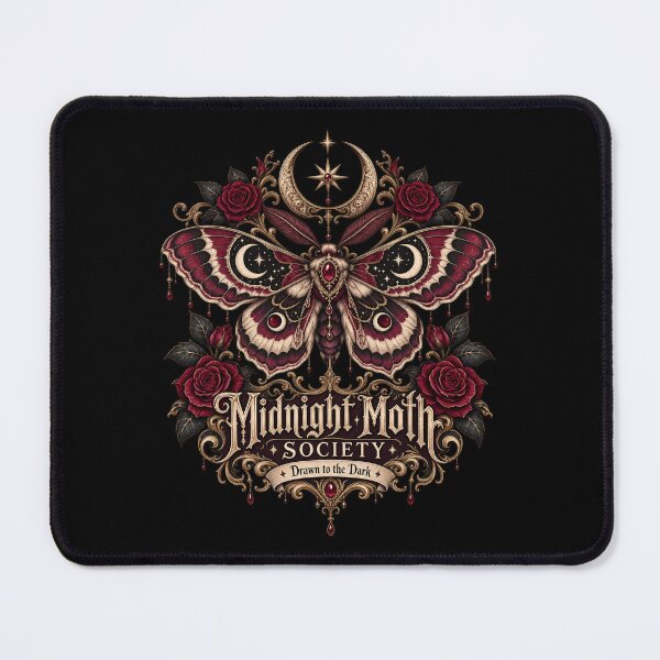 Item preview, Midnight Moth Society – Drawn to the Dark Gothic Moth Design designed and sold by i7ssane.