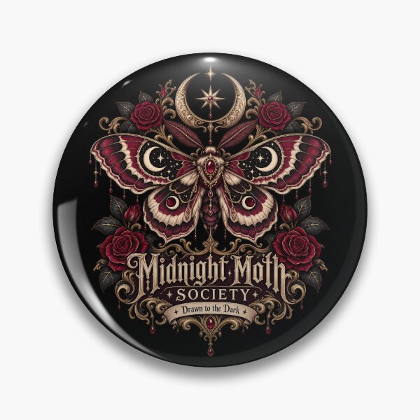 Item preview, Midnight Moth Society – Drawn to the Dark Gothic Moth Design designed and sold by i7ssane.