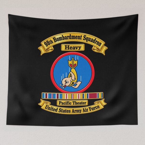 Item preview, 98th Bombardment Squadron - Heavy - SSI - PAC SVC WWII - USAAF - 3D - Transparent designed and sold by Military Insignia Products.