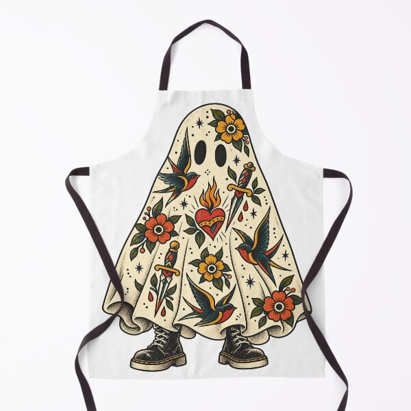 Item preview, Tattoo Ghost Halloween Traditional Flash Art T-Shirt designed and sold by DesignArtist.ia.