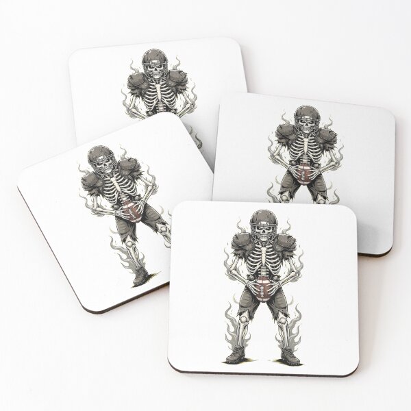 Item preview, Funny Skeleton Playing Football Halloween Coach Halloween designed and sold by Redgiant87x.