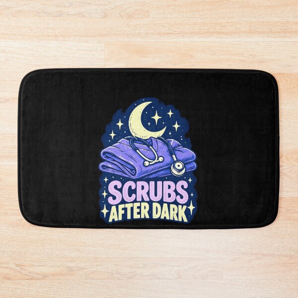 Item preview, Funny Scrubs After Dark Funny Nurse Night Work Shift Art designed and sold by elderberry.