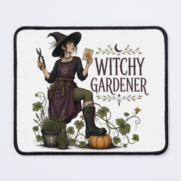 Item preview, Witchy Gardener Magical Spooky Plant Lover Halloween designed and sold by OliviaHayesArt.