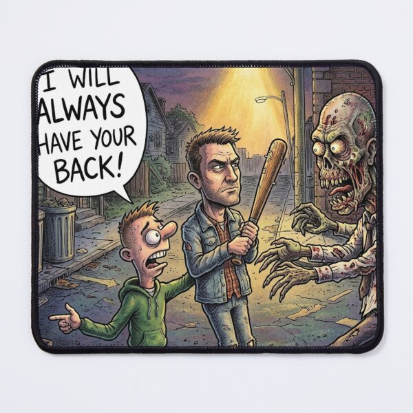 Item preview, I will always have your back funny Zombie apocalypse design designed and sold by Vintage Designs +.