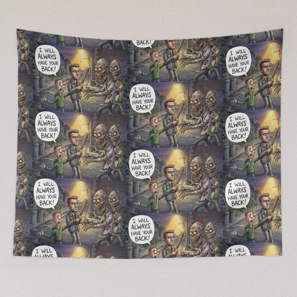 Item preview, I will always have your back funny Zombie apocalypse design designed and sold by Vintage Designs +.