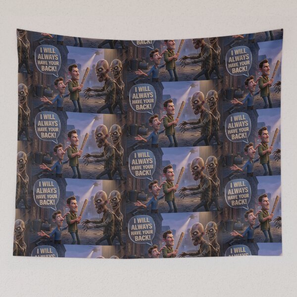 Item preview, I will always have your back funny Zombie apocalypse design 3d version designed and sold by Vintage Designs +.