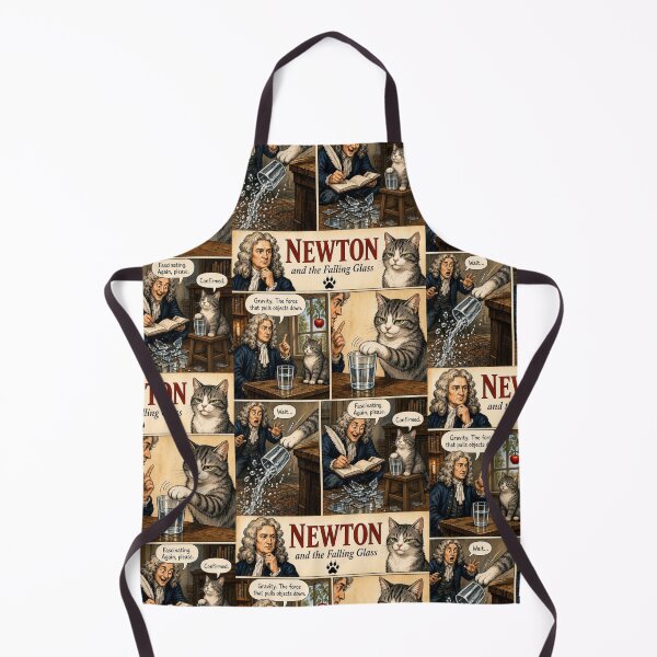 Item preview, Funny Isaac Newton Physics Cat Meme - Nerdy Science Humor Gift designed and sold by SammyMorry.