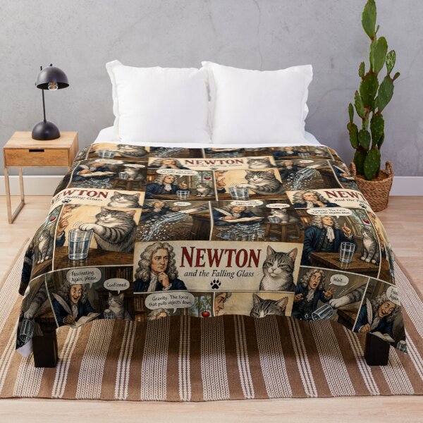 Item preview, Funny Isaac Newton Physics Cat Meme - Nerdy Science Humor Gift designed and sold by SammyMorry.