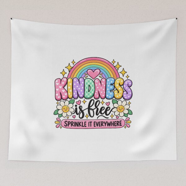 Item preview, Kindness Is Free Rainbow Message designed and sold by anapldv.