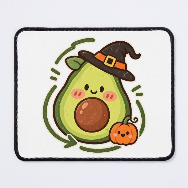 Item preview, Cute Halloween Avocado Witch Pumpkin Kawaii T-Shirt designed and sold by DesignArtist.ia.