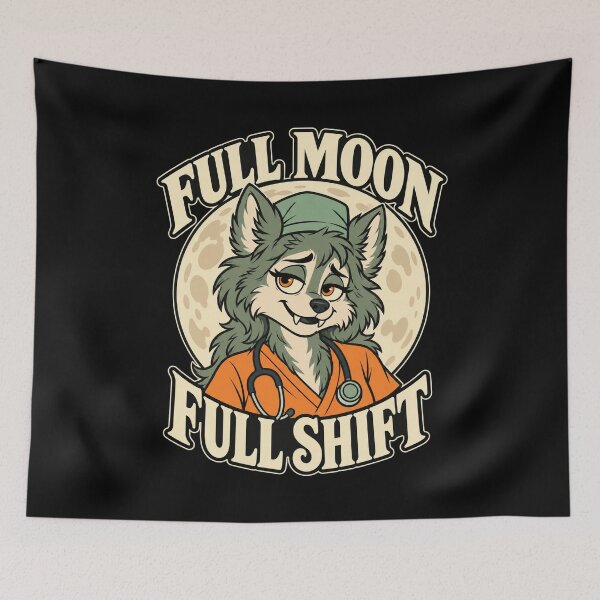 Item preview, Cozy Werewolf Nurse Full Moon Full Shift designed and sold by AMICO77.