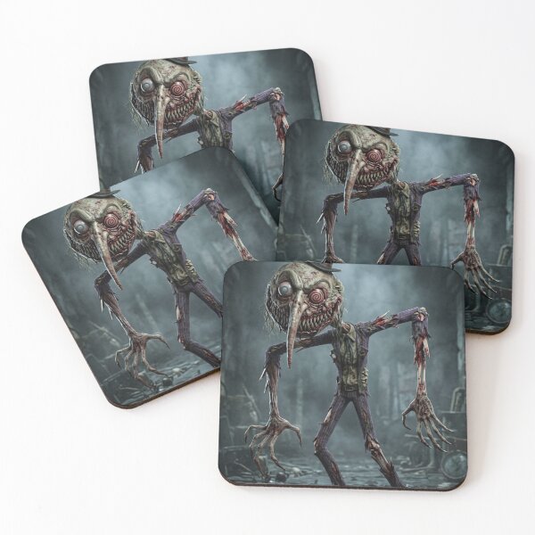 Artikelvorschau, Der Mann mit dem Gesicht wie der Mond – eine schreckliche Zombie-Horror-Version entworfen und verkauft von Vintage Designs +.