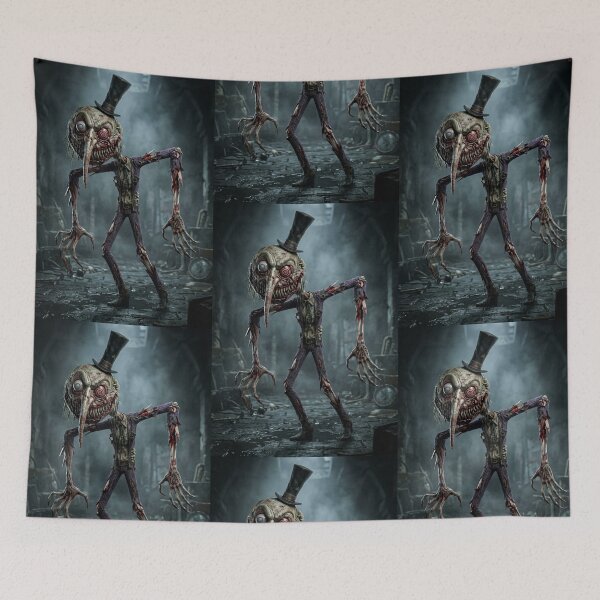 Item preview, The man with a face like the moon horrible zombie horror version designed and sold by Vintage Designs +.