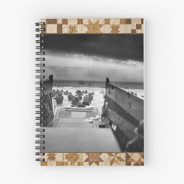 Artikelvorschau, D-Day Omaha Beach 1944 — Vintage Historic Quilt Blanket entworfen und verkauft von Bluntees .
