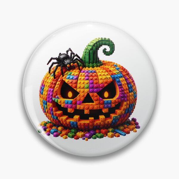 Item preview, Building Block Pumpkin Spider Halloween designed and sold by Maladies.