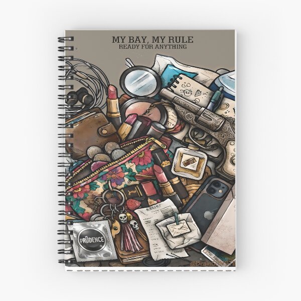 Item preview, My Bay My Rule Ready For Anything Edgy Handbag Chaos Illustration designed and sold by BrainConstip.