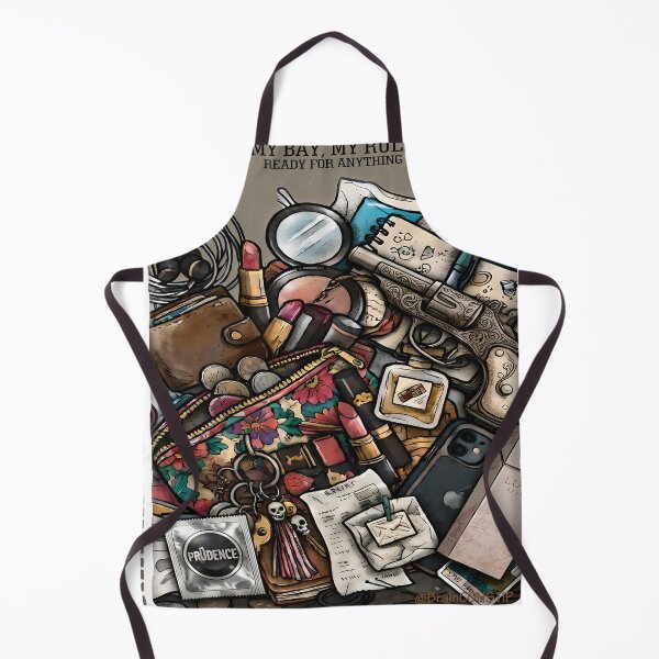Item preview, My Bay My Rule Ready For Anything Edgy Handbag Chaos Illustration designed and sold by BrainConstip.