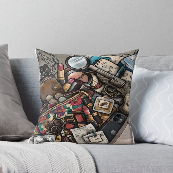 Item preview, My Bay My Rule Ready For Anything Edgy Handbag Chaos Illustration designed and sold by BrainConstip.