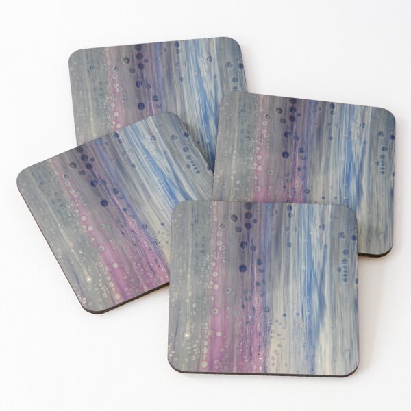 Item preview, Rainbow Rain - Abstract Acrylic Art by Fluid Nature designed and sold by vmajzlik.